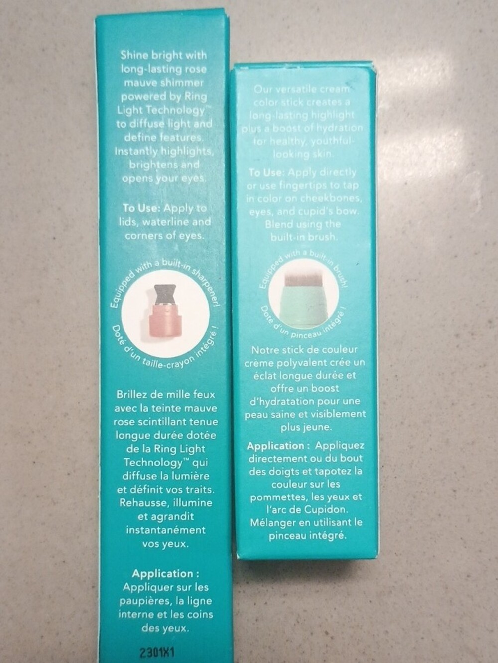 thrive causemetics Brightening Eye Stick Duo in Teal & Champagne - Picture 4 of 4